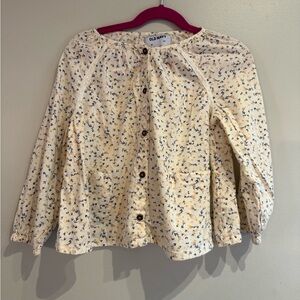 ▪️ 10/$25- Old Navy Floral-Print‎ Button-Front Swing Top